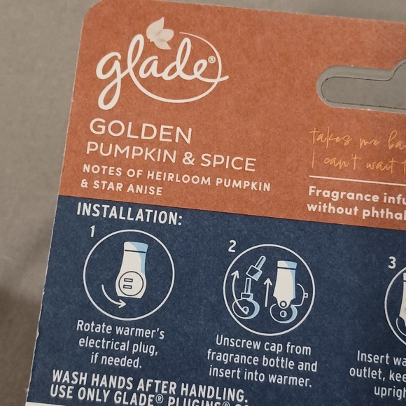 NWT! GLADE GOLDEN PUMPKIN & SPICE PLUG-IN - Picture 7 of 8